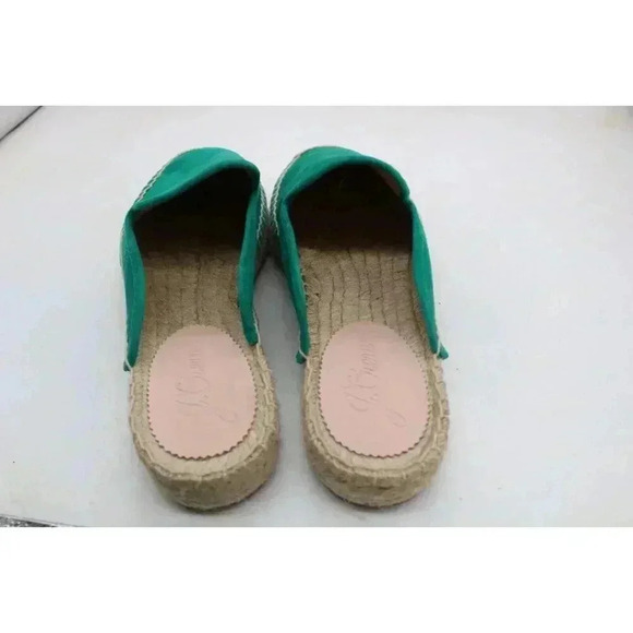 J. Crew Emerald Green Suede Mule Slides-Size 9.5-New w/o Tags - Picture 8 of 8